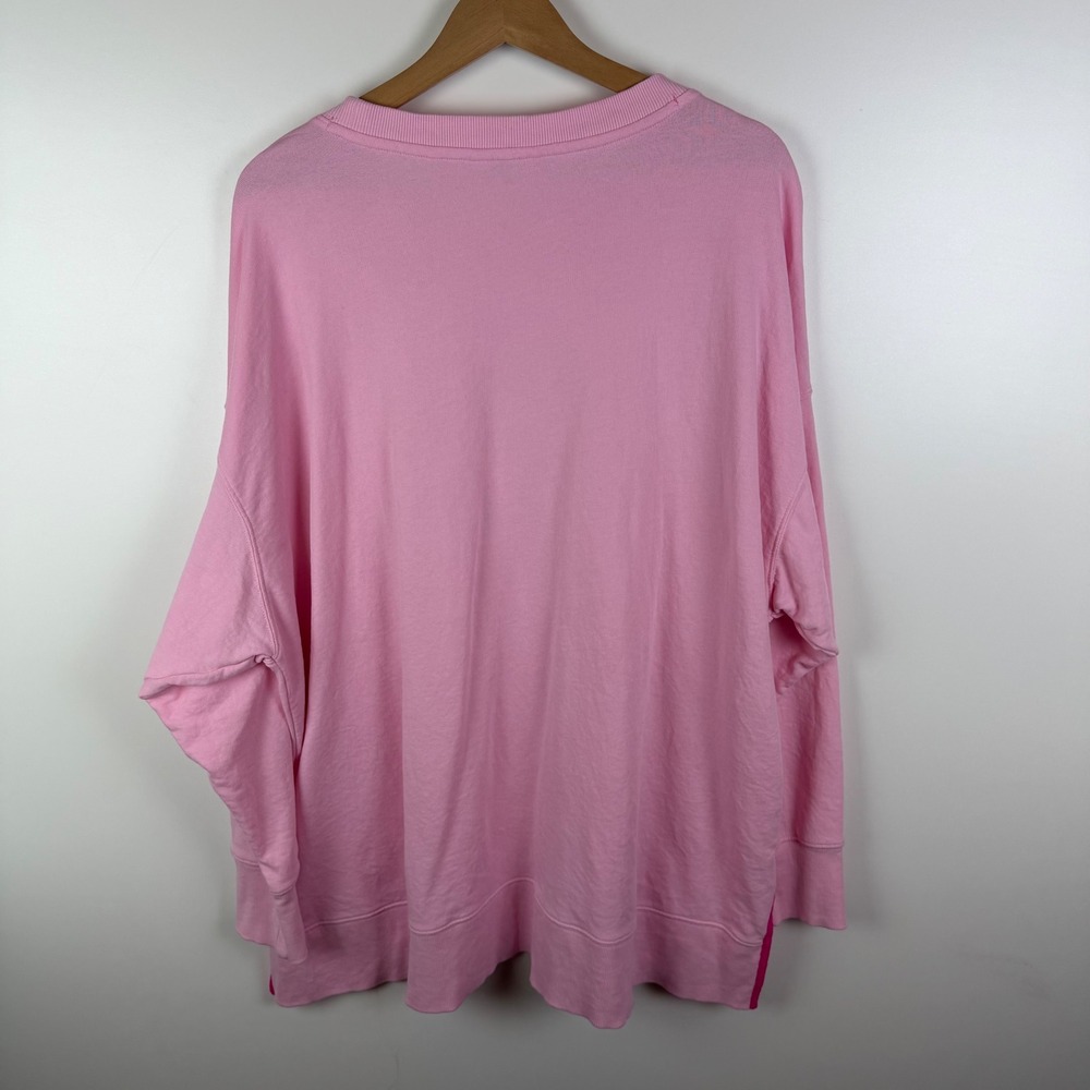 Crown & Ivy Pink Hope Fight Cure Embroidered Sweatshirt Sz 2X Comfy Cozy Graphic - Picture 4 of 8